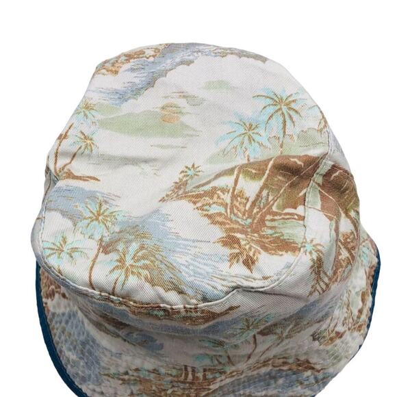 VTG Rip Curl Unisex Bucket Hat Palm Tree Beach Summer Hawaiian Sz Small Soft - Picture 3 of 8